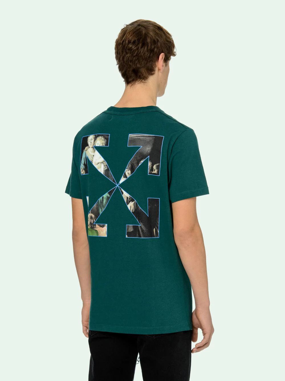 Off-White Green Caravaggio Arrows T-Shirt Size US XL / EU 56 / 4 - 4 Thumbnail