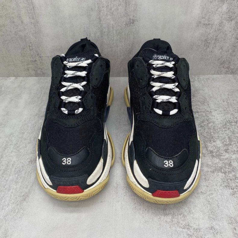 Balenciaga Balenciaga Triple Sneakers Black Red Size 38-2505 Size US 8 / EU 41 - 4 Thumbnail