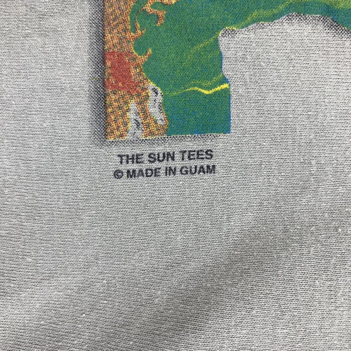Hanes Vintage 90’ DIVE GUAM USA The Sun Tee Shirt Size US M / EU 48-50 / 2 - 4 Thumbnail