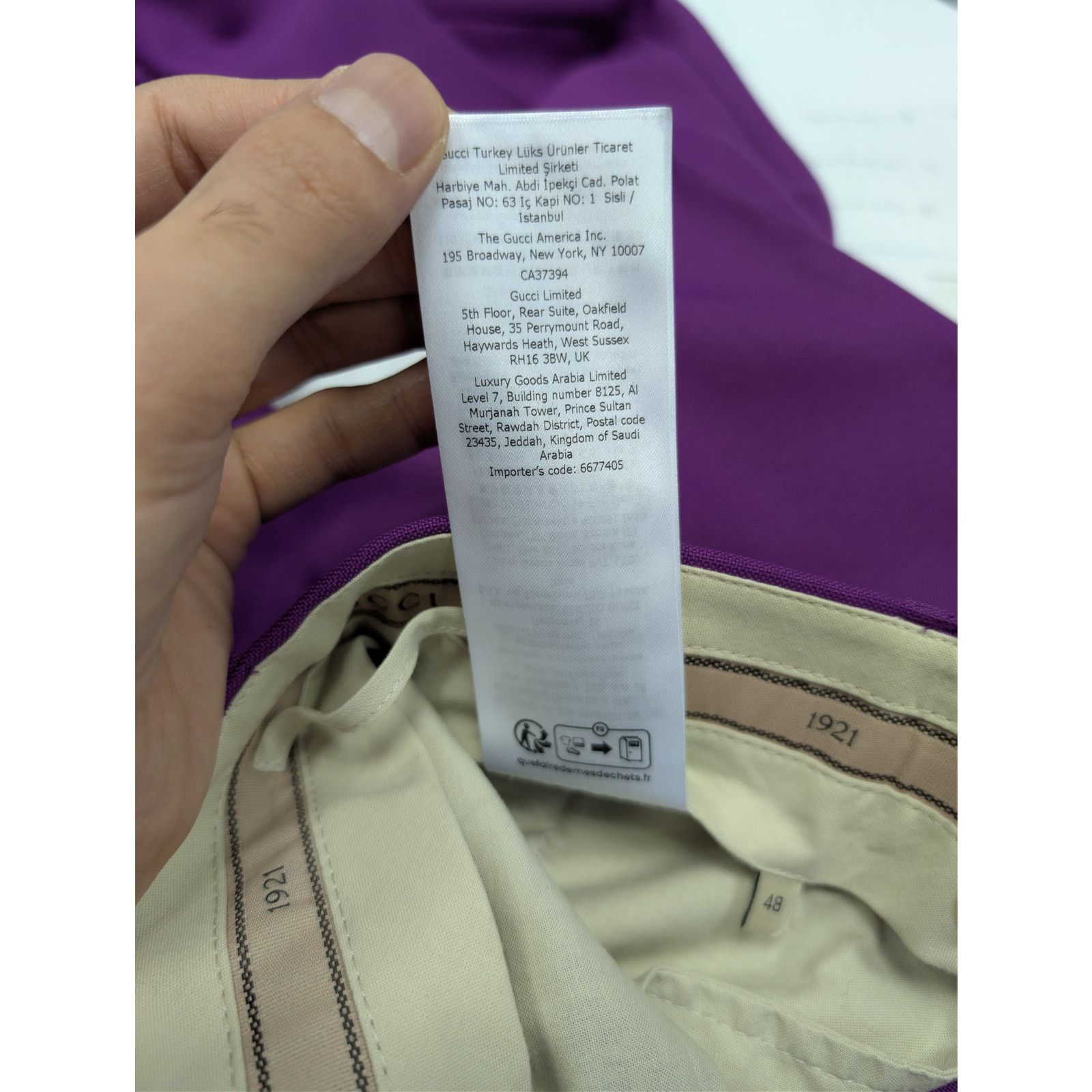 Gucci o1rshd1 Formal Pants in Bright Purple Size US 32 / EU 48 - 20 Thumbnail