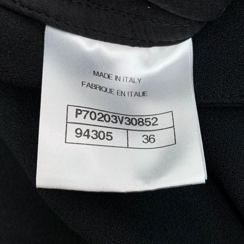 Chanel Chanel Casual wide-leg trousers with black logo buckle Size 24" / US 00 / IT 34 - 7 Thumbnail