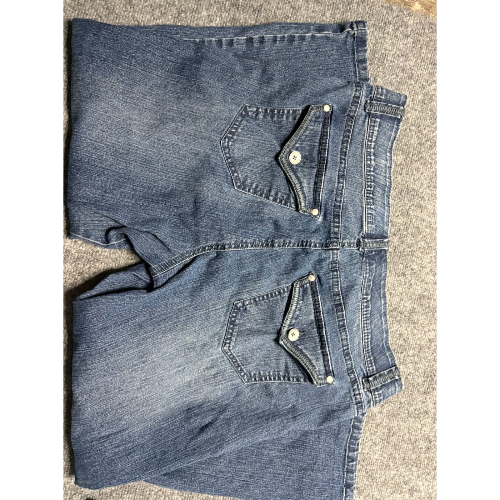Vintage Bandolino Jeans Womens 14 Jeans Blue Denim Stretch Waist Regular Pockets Classic Straight Size 36" / US 14 / IT 50 - 5 Thumbnail