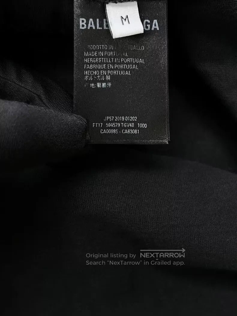 Balenciaga Balenciaga Black Embroidered Wheat Multielement Flag Lette Size US M / EU 48-50 / 2 - 5 Thumbnail
