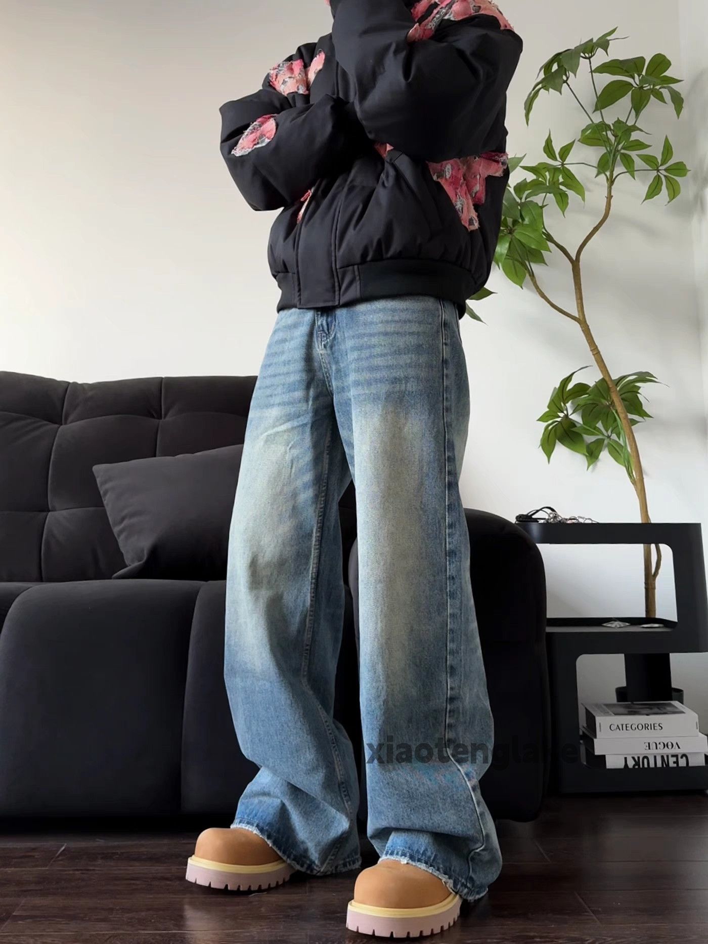 Jean × Vintage Utility washed faded cleanfit yuppie bootcut flared jeans Size US 31 - 4 Thumbnail