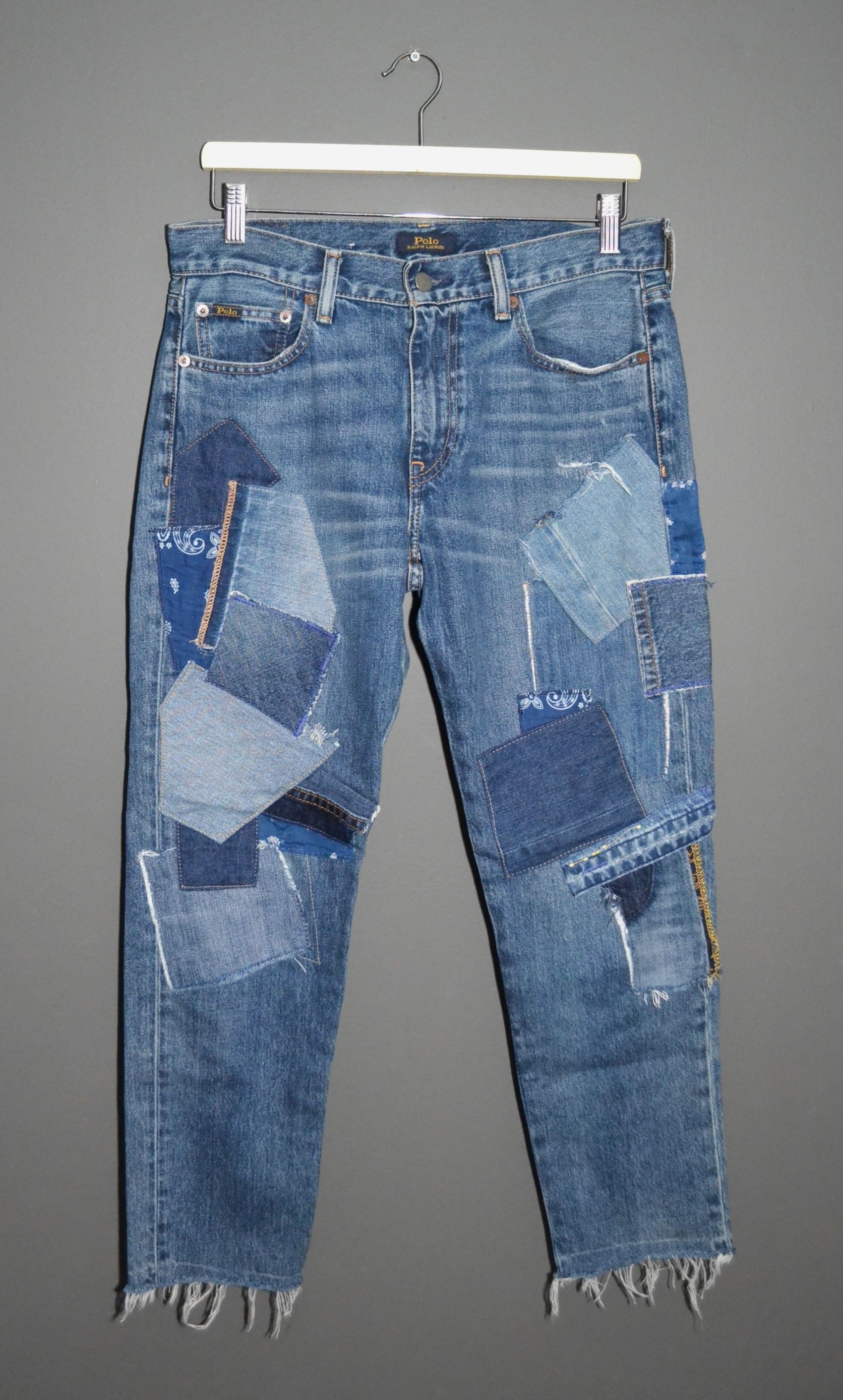 Polo Ralph Lauren Polo Ralph Lauren Patchwork Avery Boyfriend Crop Jeans 27 Size 27" / US 4 / IT 40 - 1 Thumbnail