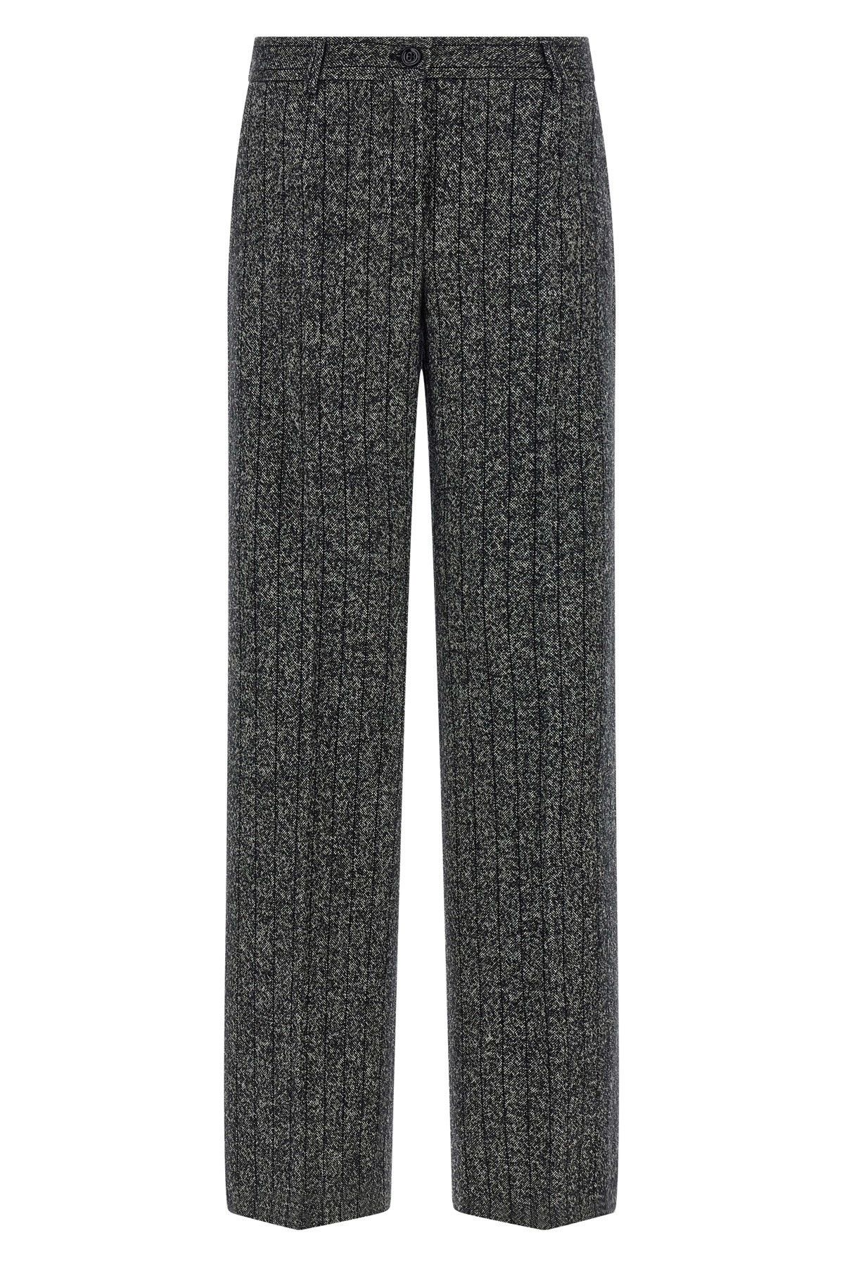 Dolce & Gabbana Striped wool pants Size 28" / US 6 / IT 42 - 1 Thumbnail