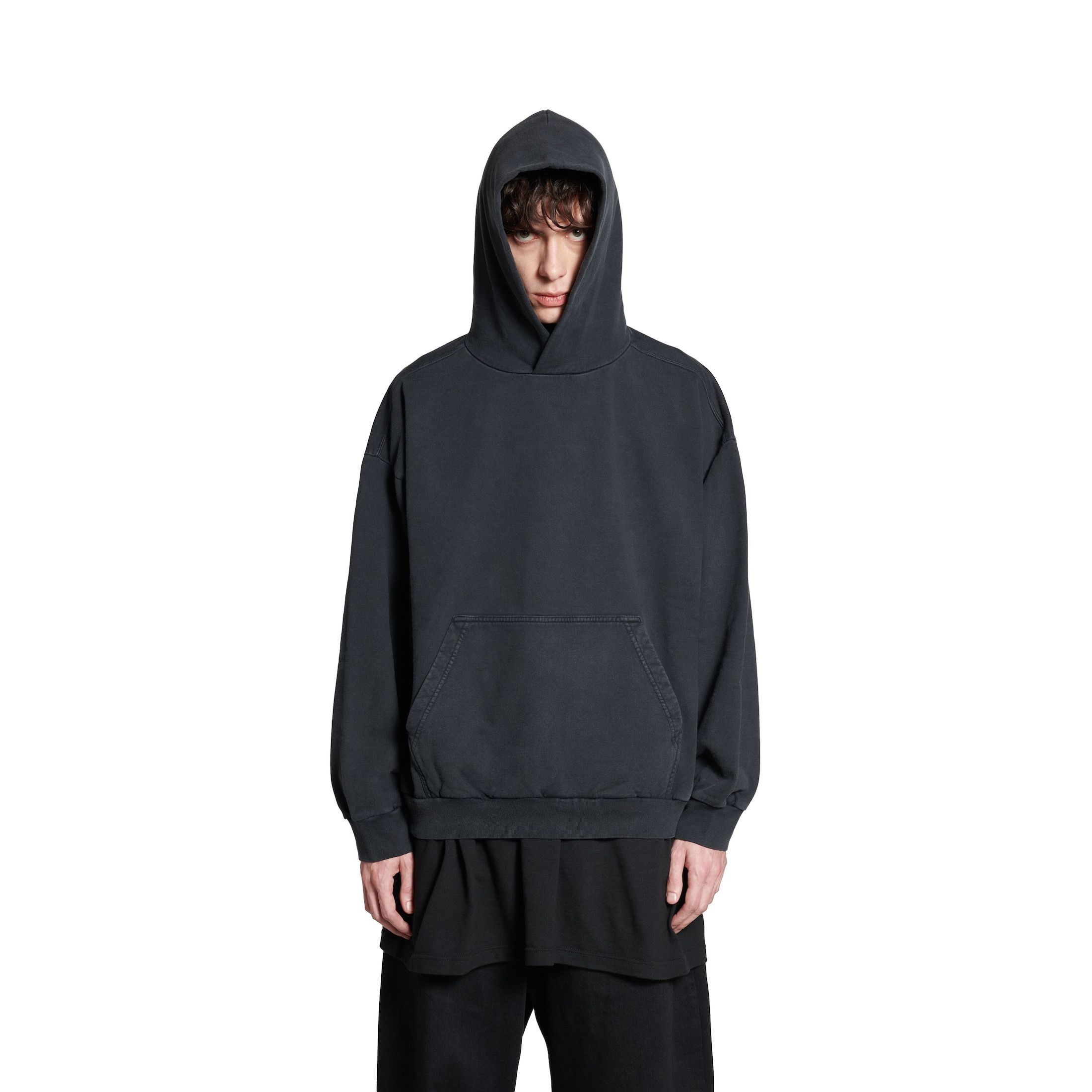 Balenciaga o1la1rc1a0226 Hand-Drawn Hoodie Medium Fit In Black Size US M / EU 48-50 / 2 - 5 Thumbnail