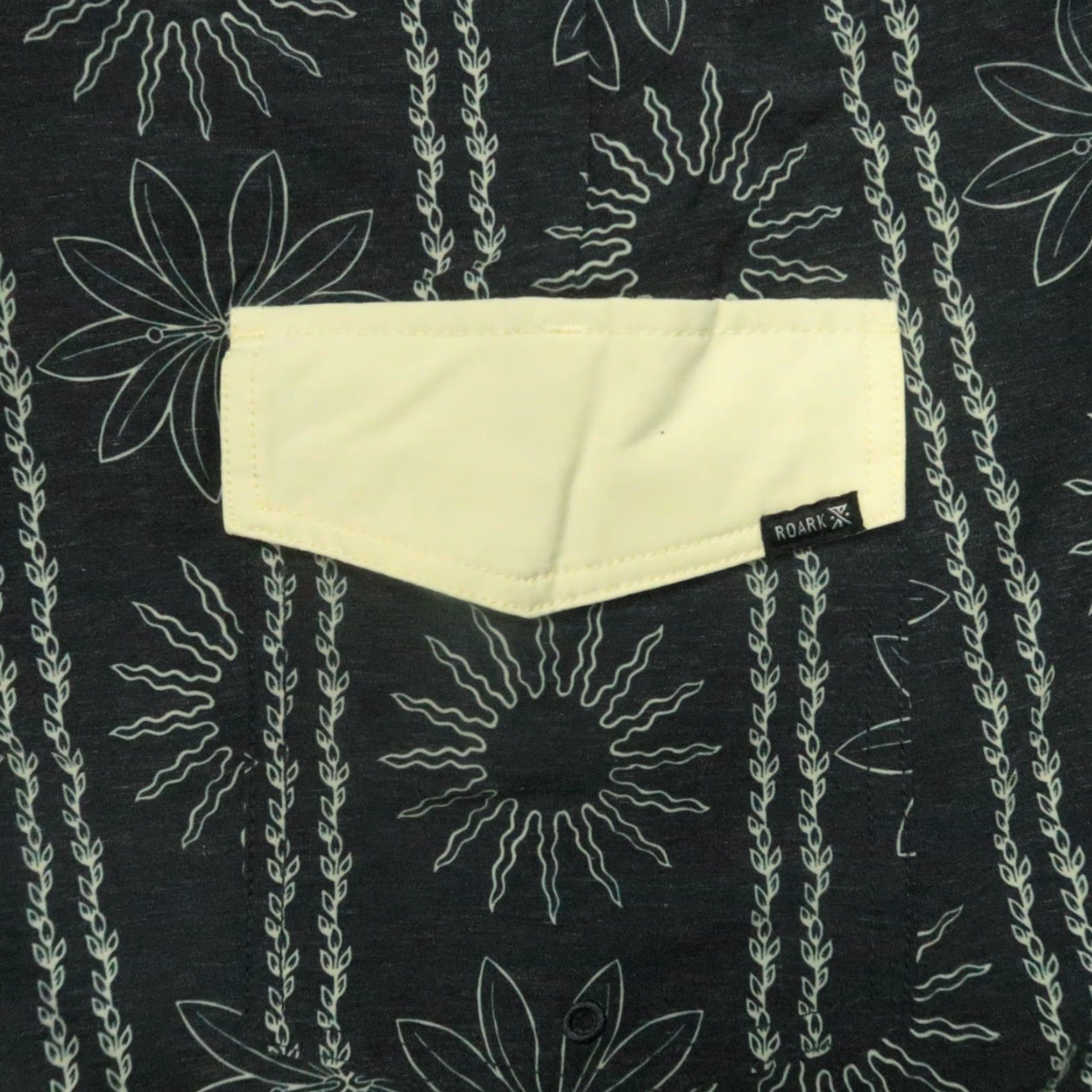 Roark Roark Board Shorts Mens 38 Black Yellow Floral Chiller Hemp Blend Cotton Nylon Polyester Spandex Size US 38 / EU 54 - 5 Thumbnail