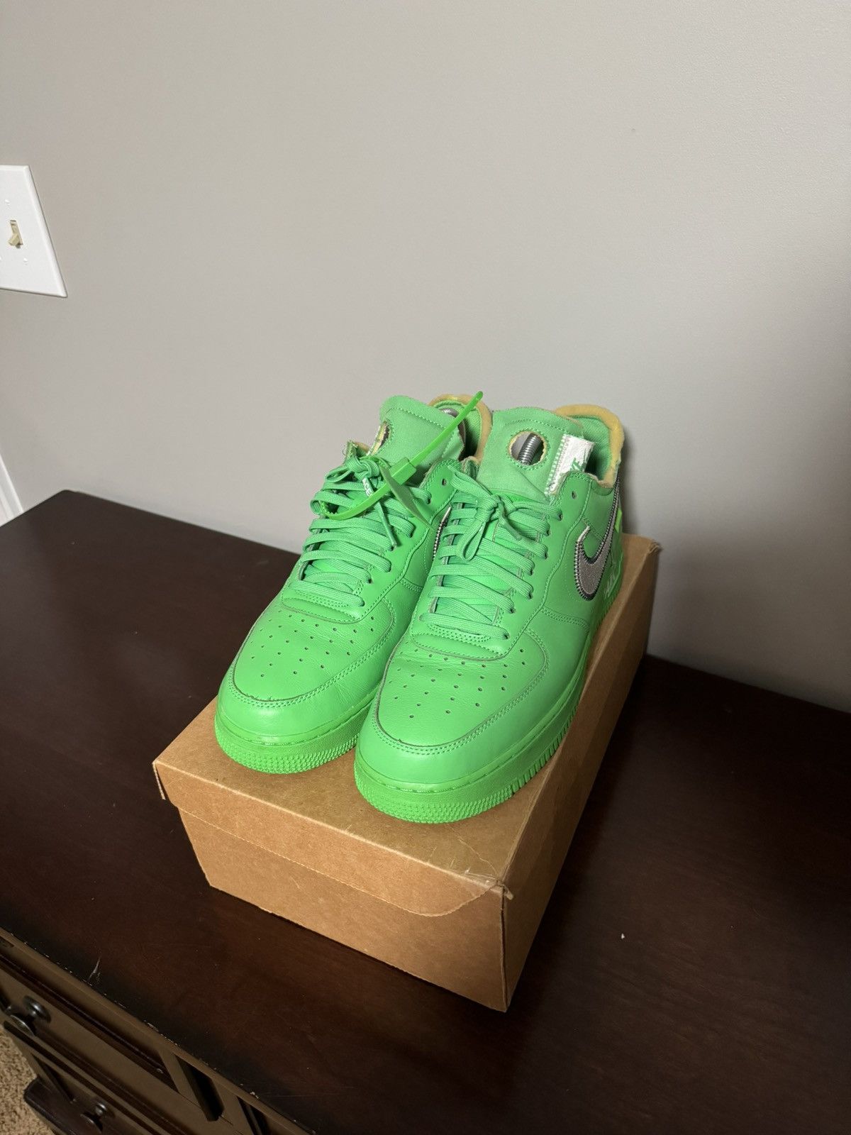 Nike × Off-White × Virgil Abloh Off-White Nike Air Force 1 Low “Brooklyn” Size 11.5 Size US 11.5 / EU 44-45 - 2 Thumbnail