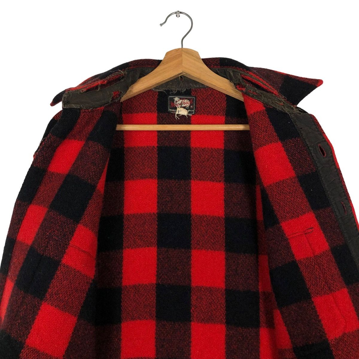 Vintage 🔥70’s Vintage Woolrich Wool Jacket Work Tartan Design Size US M / EU 48-50 / 2 - 13 Thumbnail