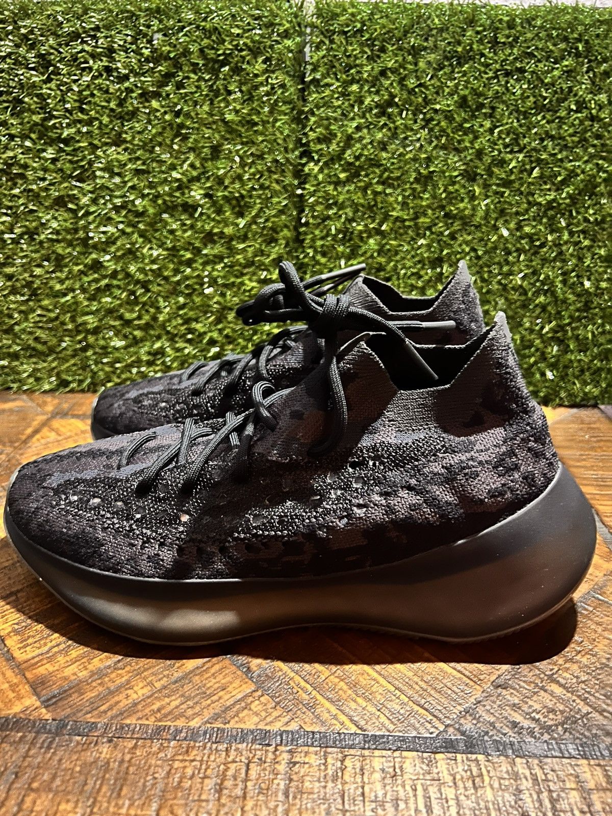 image of Adidas x Yeezy Season Yeezy Boost 380 'onyx Non-Reflective' Shoes in Black, Men's (Size 9)
