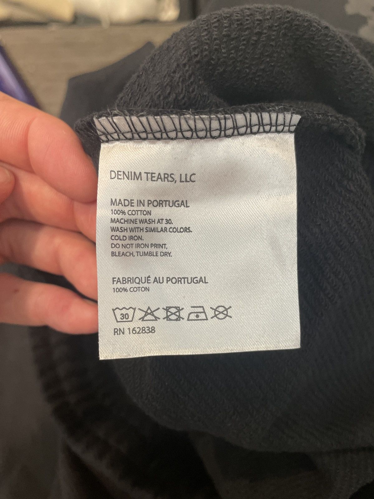 DENIM TEARS Denim Tears Cotton Wreath Sweatpants Black Mono Size US 38 / EU 54 - 3 Thumbnail