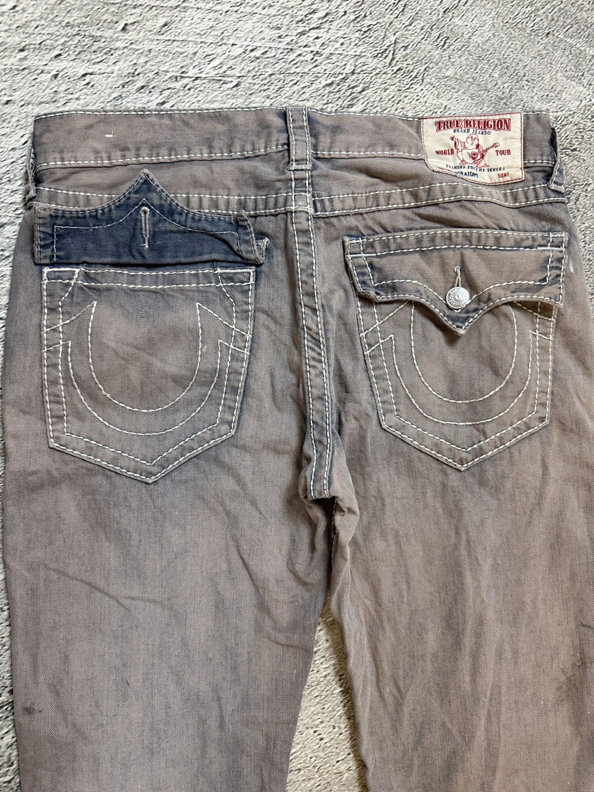 True Religion True Religion jeans vintage denim pants washed bleached Size US 36 / EU 52 - 2 Thumbnail
