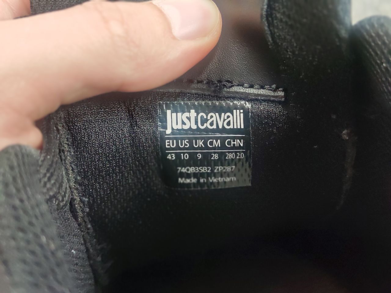 Just Cavalli Just Cavalli Design Minimalist Leather Lace-Up Sneakers Size US 10 / EU 43 - 21 Thumbnail