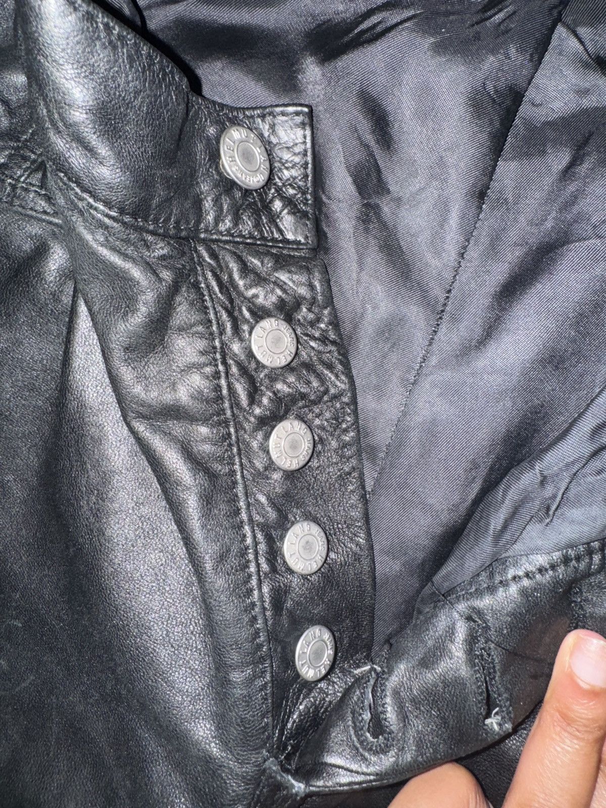 Helmut Lang × Vintage 1998 Helmut Lang Sheep Leather Pants Size 28" / US 6 / IT 42 - 7 Thumbnail
