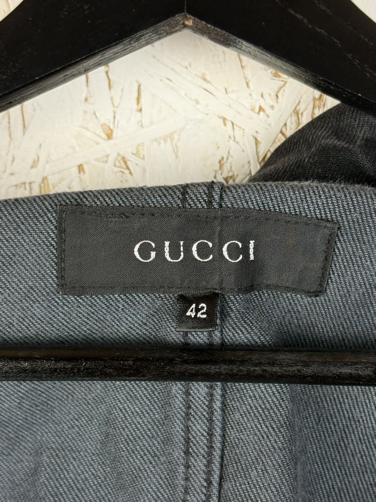Gucci Gucci Tom Ford AW1999 Web Trim Denim Jacket Black Size 40 Size M / US 6-8 / IT 42-44 - 8 Thumbnail