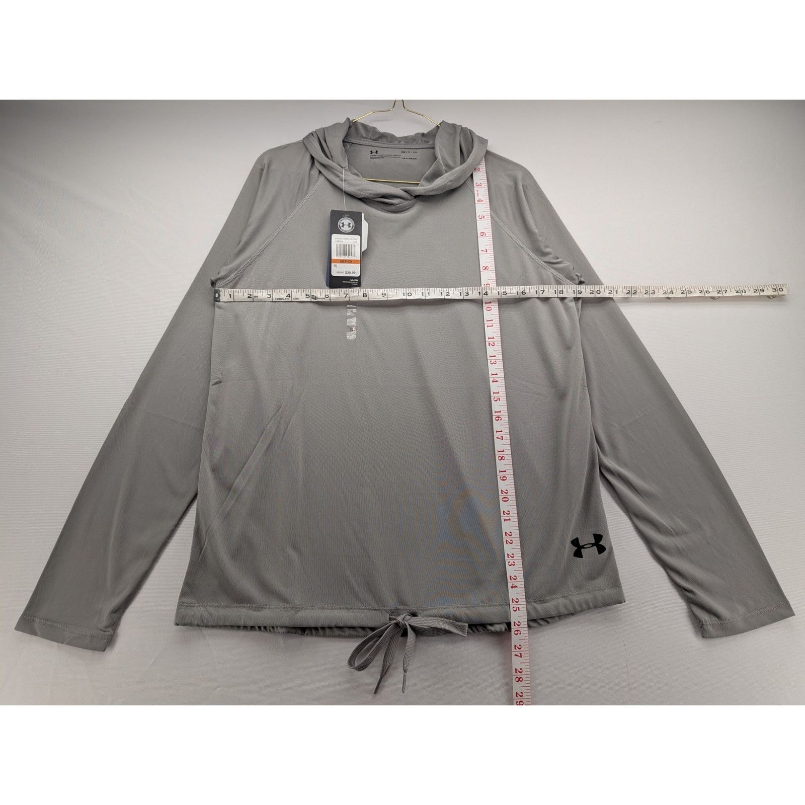 Under Armour NWT Under Armour Women's UA Heatgear Velocity Hoodie in Grey Size S / US 4 / IT 40 - 5 Thumbnail
