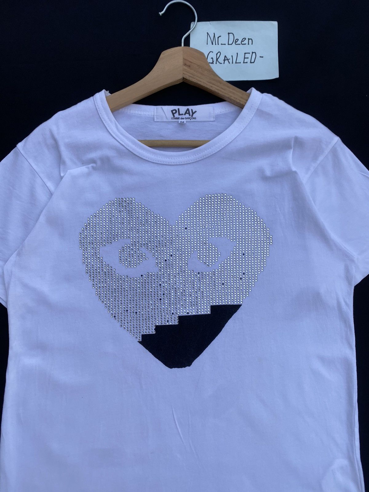 Comme des Garcons Rare Comme Des Garcons CDG Play Swarovski Tee Size US S / EU 44-46 / 1 - 1 Thumbnail