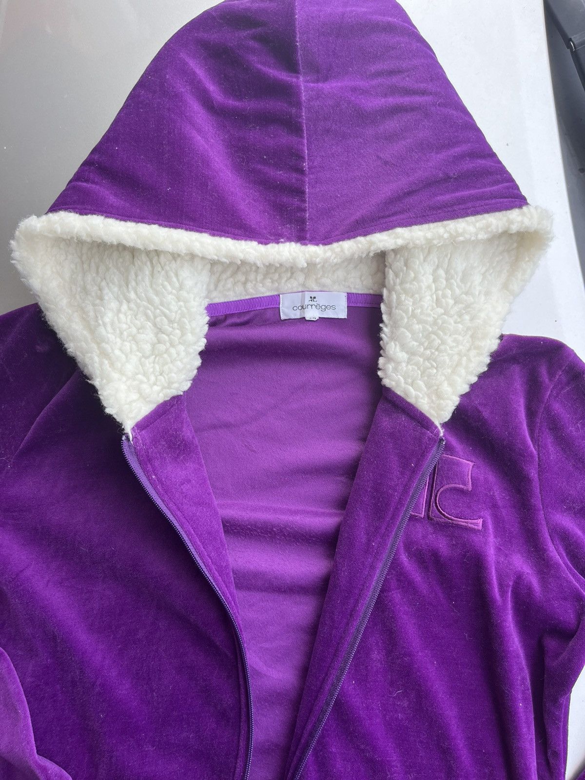 Courreges Aw10 courreges sport furure purple hoodie Size S / US 4 / IT 40 - 9 Thumbnail
