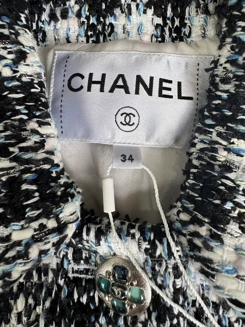 Chanel Chanel Spring and summer preview black and white plaid twe Size XXS / US 00 / IT 34 - 3 Thumbnail