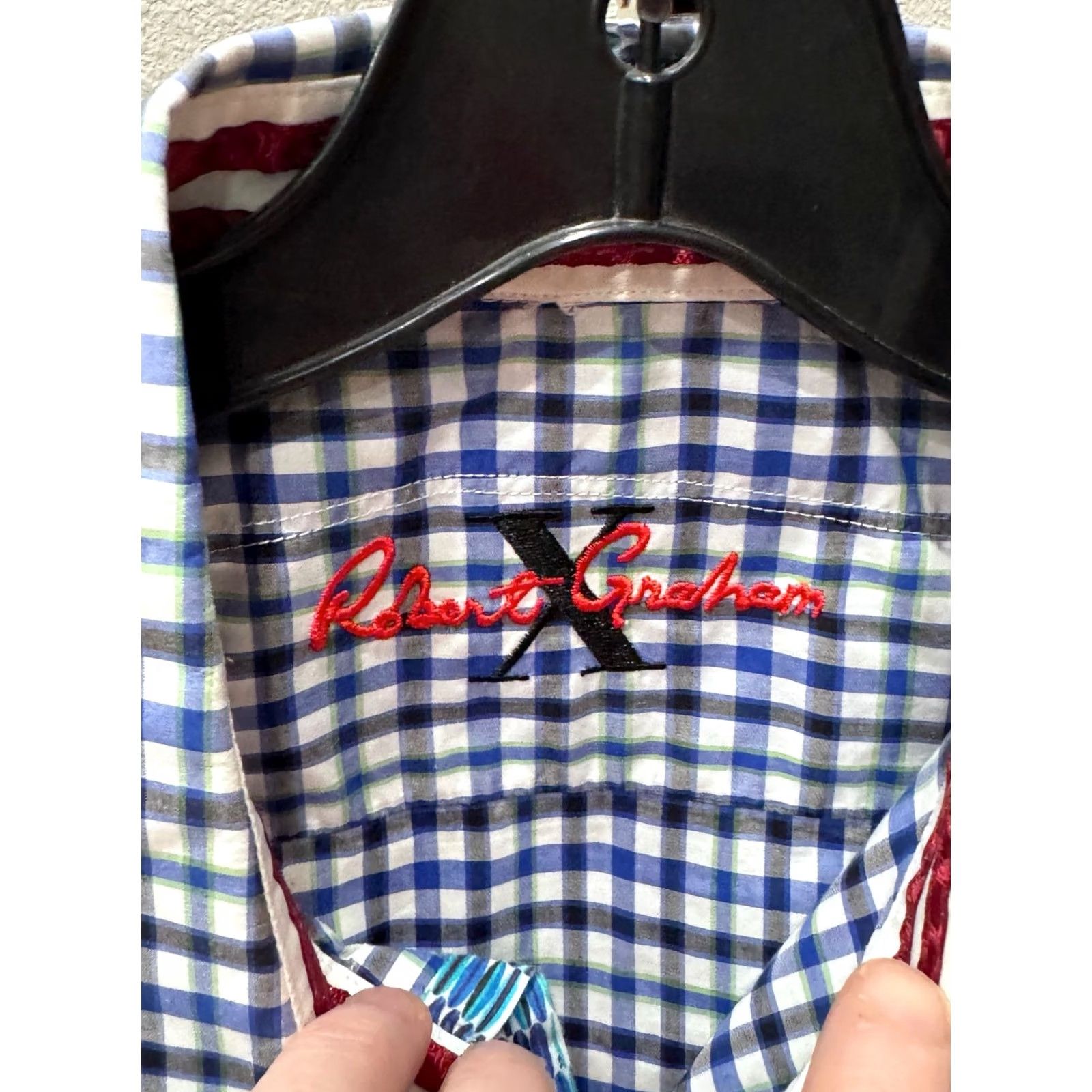 Robert Graham Robert Graham Shirt XL Multicolor Check Short Sleeve Button Up Mens Size US XL / EU 56 / 4 - 5 Thumbnail