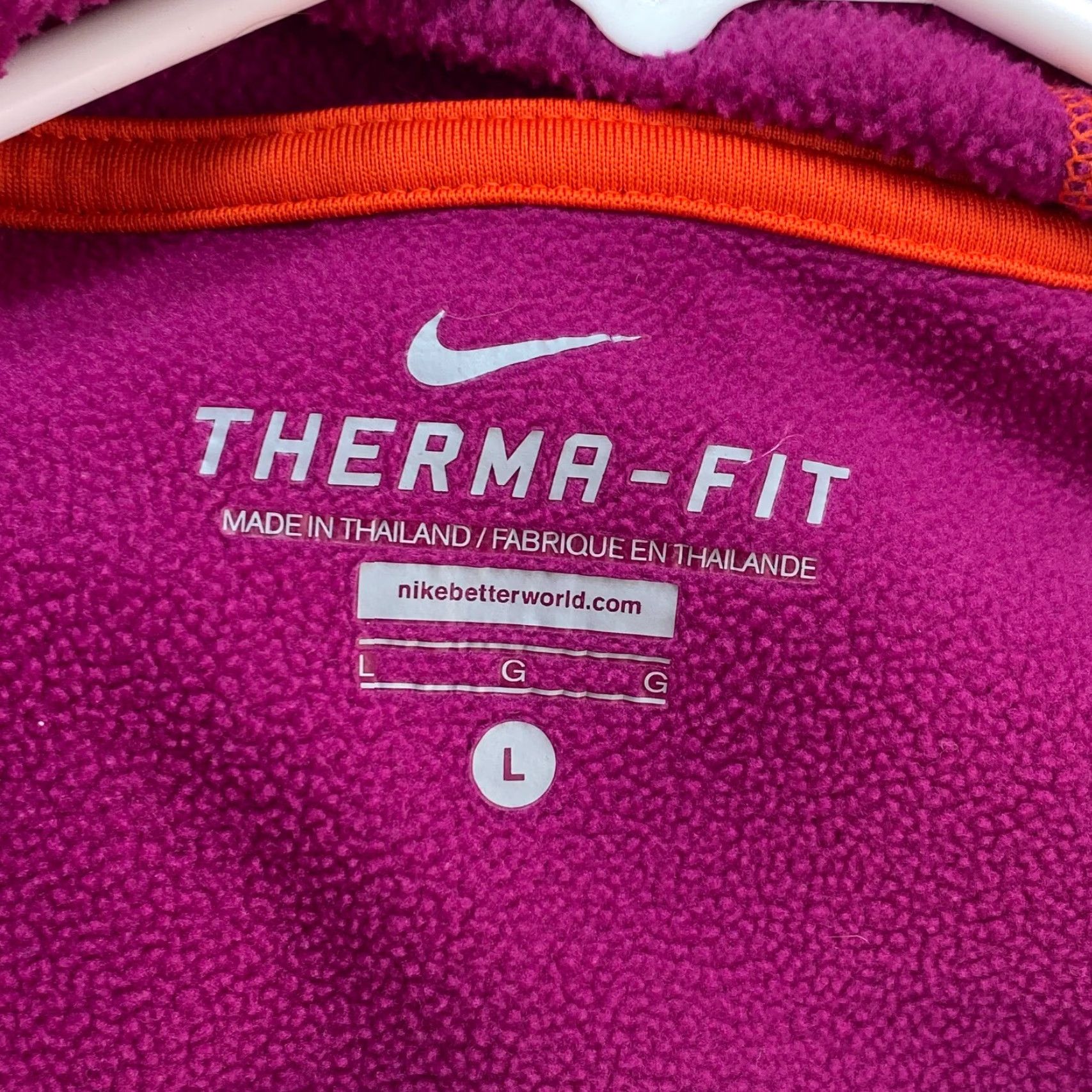 Nike VINTAGE Nike Therma-Fit Orange Purple Hoodie Hooded Full Zip Jacket Womens L Purple Nike Therma-Fit Hoodie Full Zip Jacket Womens Large Size L / US 10 / IT 46 - 8 Thumbnail