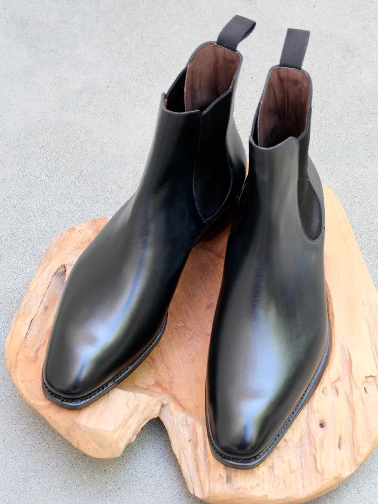 Carmina *NIB* Carmina Black Chelsea Boots Rain Last | Grailed