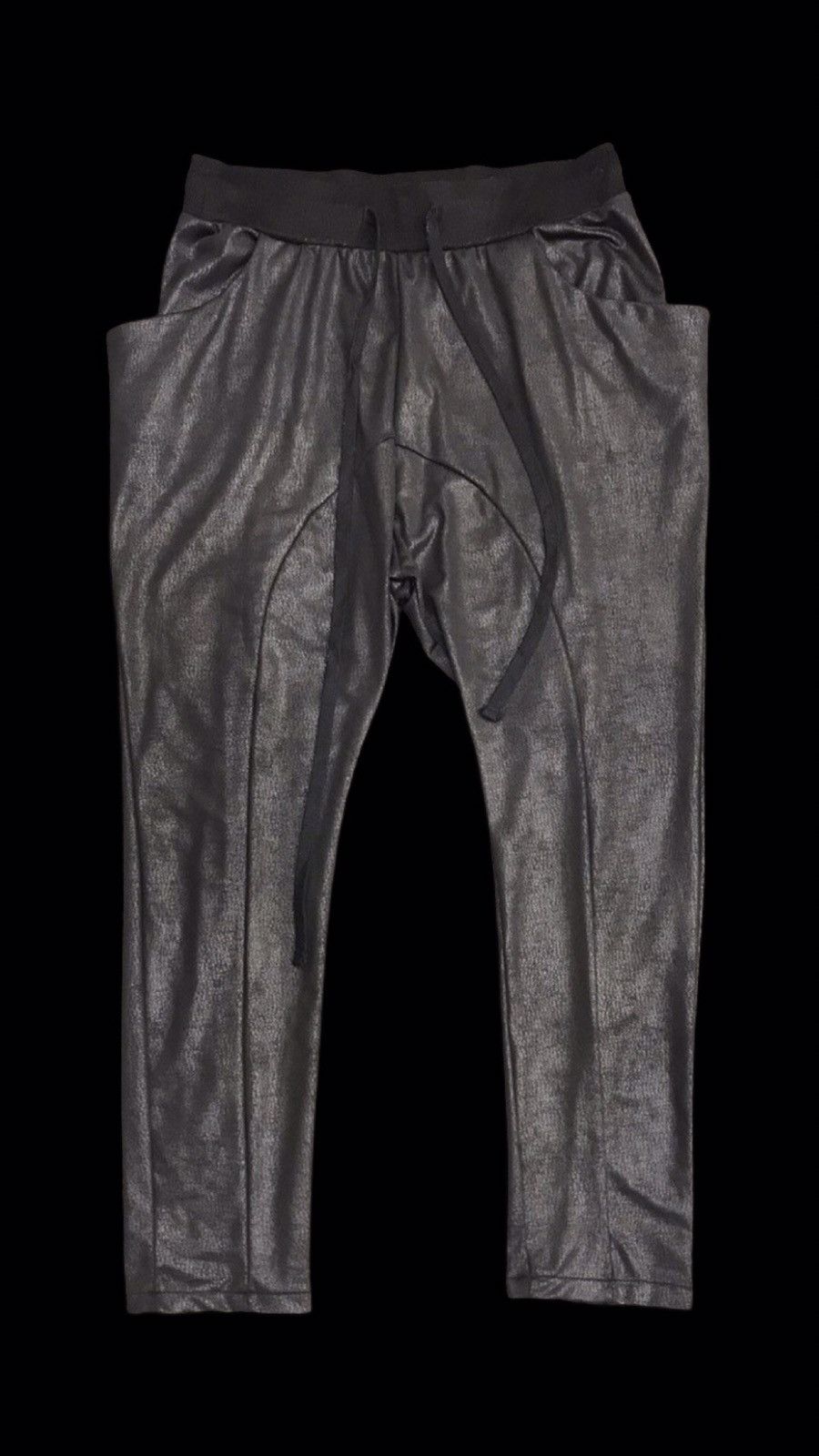 Bajra × Designer × Japanese Brand bajra Cracked Style Wax Elastic Pant Size 28" / US 6 / IT 42 - 1 Thumbnail