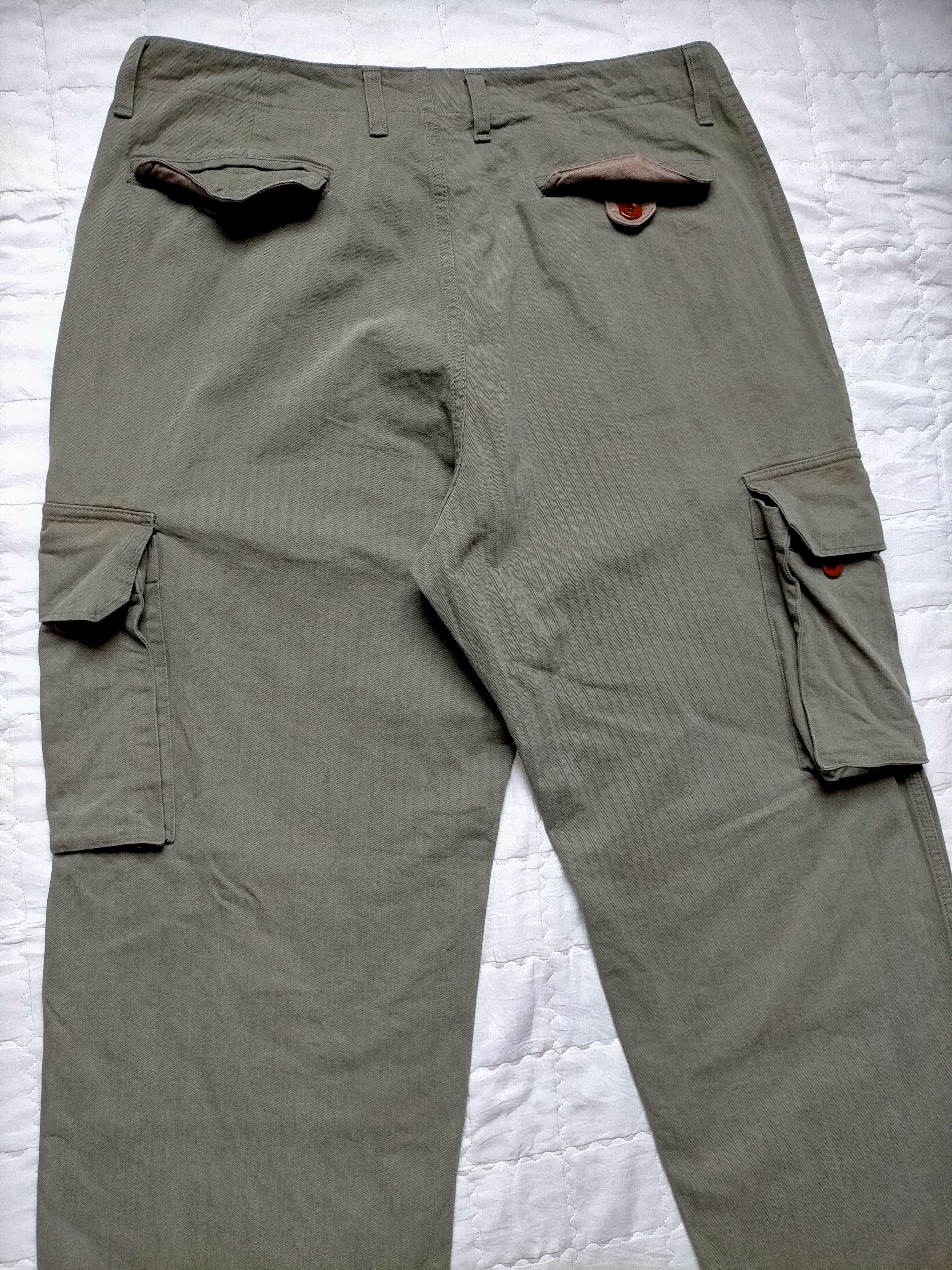 Studio D'Artisan Vintage Studio D'Artisan HBT Stripe Trouser Cargo Pants Size US 36 / EU 52 - 10 Thumbnail