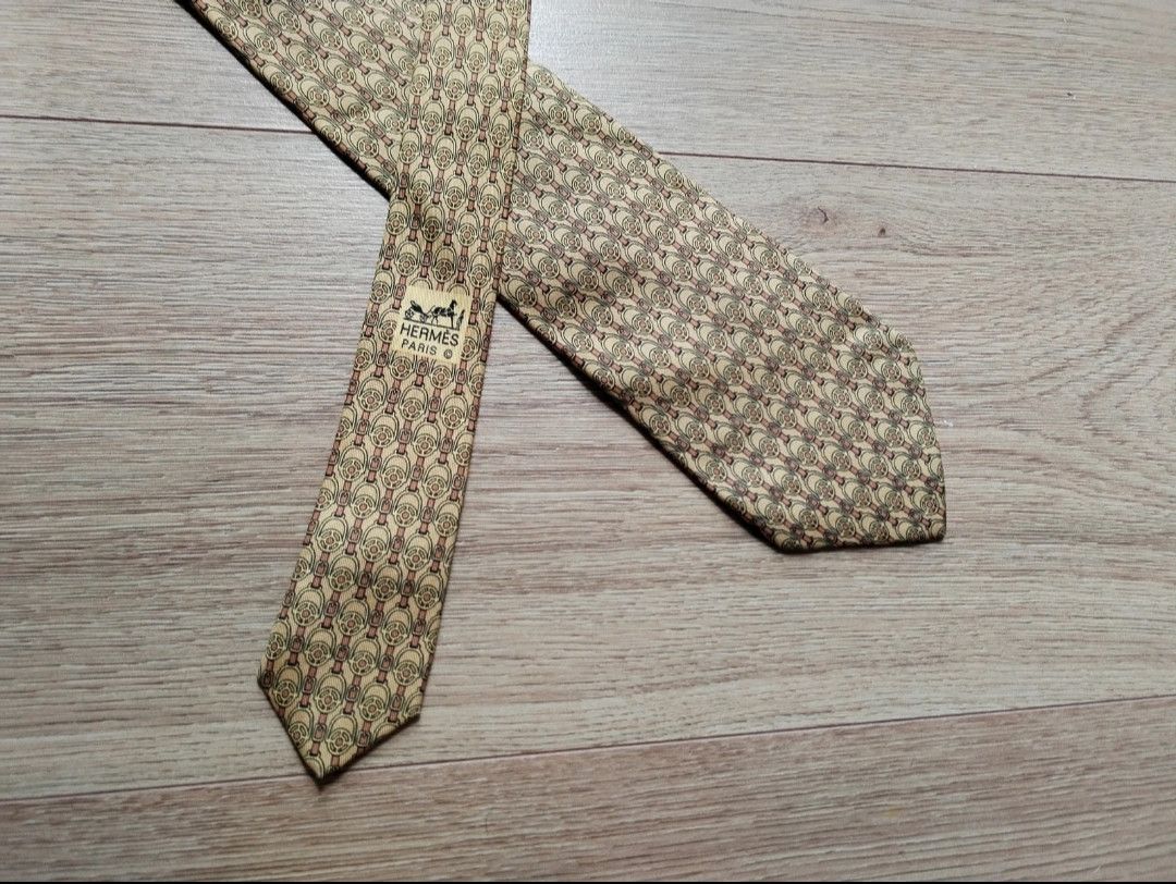 Hermes Vintage 90s Hermes tie Size 34 - 1 Thumbnail