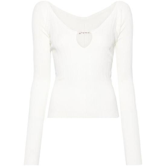 Jacquemus JACQUEMUS Women Jackets 241KN357 2358 110 WHITE Size XS / US 0-2 / IT 36-38 - 1 Thumbnail