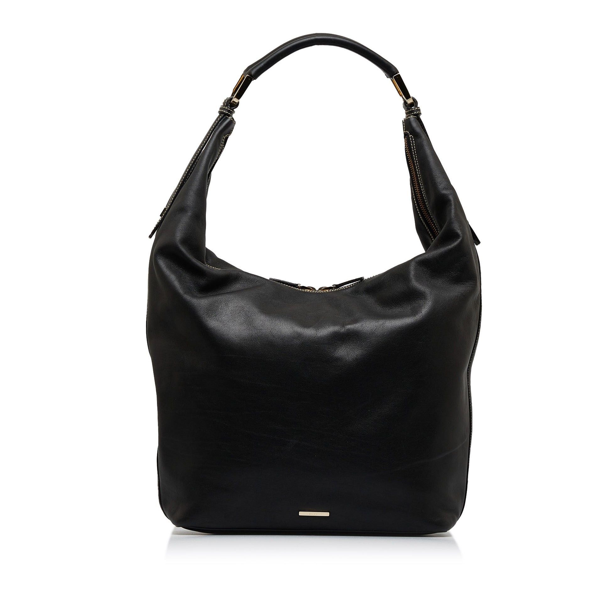 Gucci Vintage Gucci Hobo black leather Size ONE SIZE - 2 Thumbnail