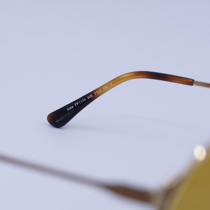Tom Ford Tom Ford Gaia FT1174 30E Sunglasses Deep Gold Aviator Frame Size ONE SIZE - 7 Thumbnail
