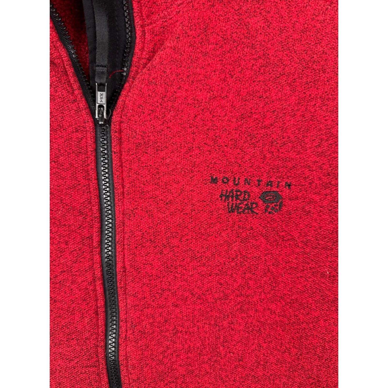 Mountain Hardwear Mountain Hardwear Jacket Mens Large Red Knit Shell Polyester Fleece Full Zip Size US L / EU 52-54 / 3 - 6 Thumbnail