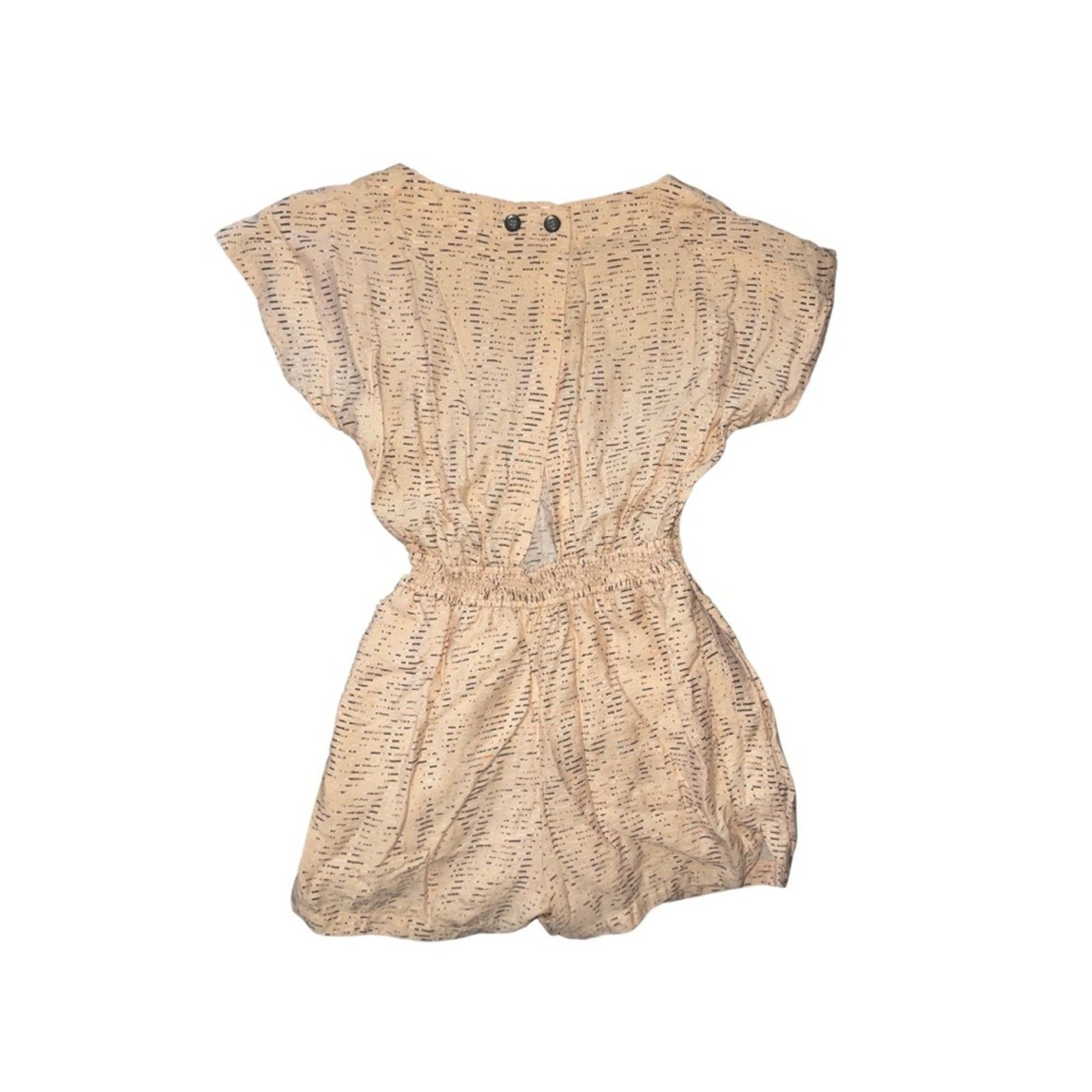 BCBGeneration Women's Romper Shorts Size Small One Piece Y2K Ruched Waist Size 27" / US 4 / IT 40 - 2 Thumbnail