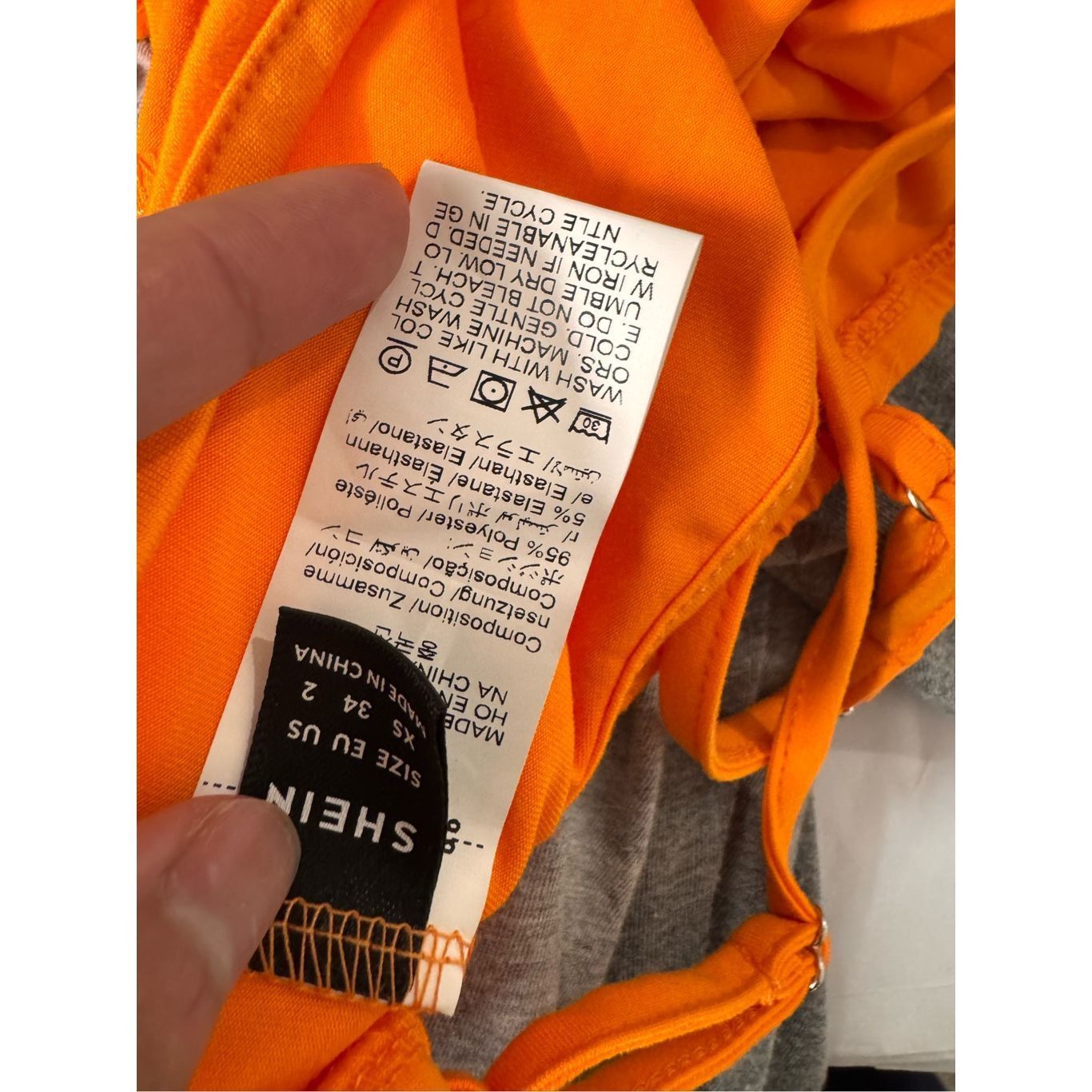 Other Orange Asymmetrical Cutout bodysuit size XSMALL Size XS / US 0-2 / IT 36-38 - 5 Thumbnail