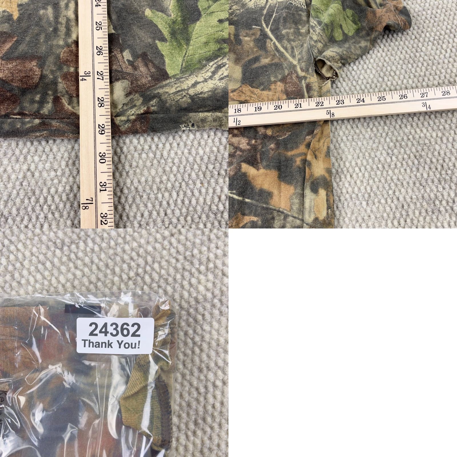 Vintage VINTAGE Camo Shirt Men 2XL Short Sleeve Crew Neck Tee Pocket Logo 90s USA Advantage Brown Cotton Polyester Knit Size US XXL / EU 58 / 5 - 8 Thumbnail
