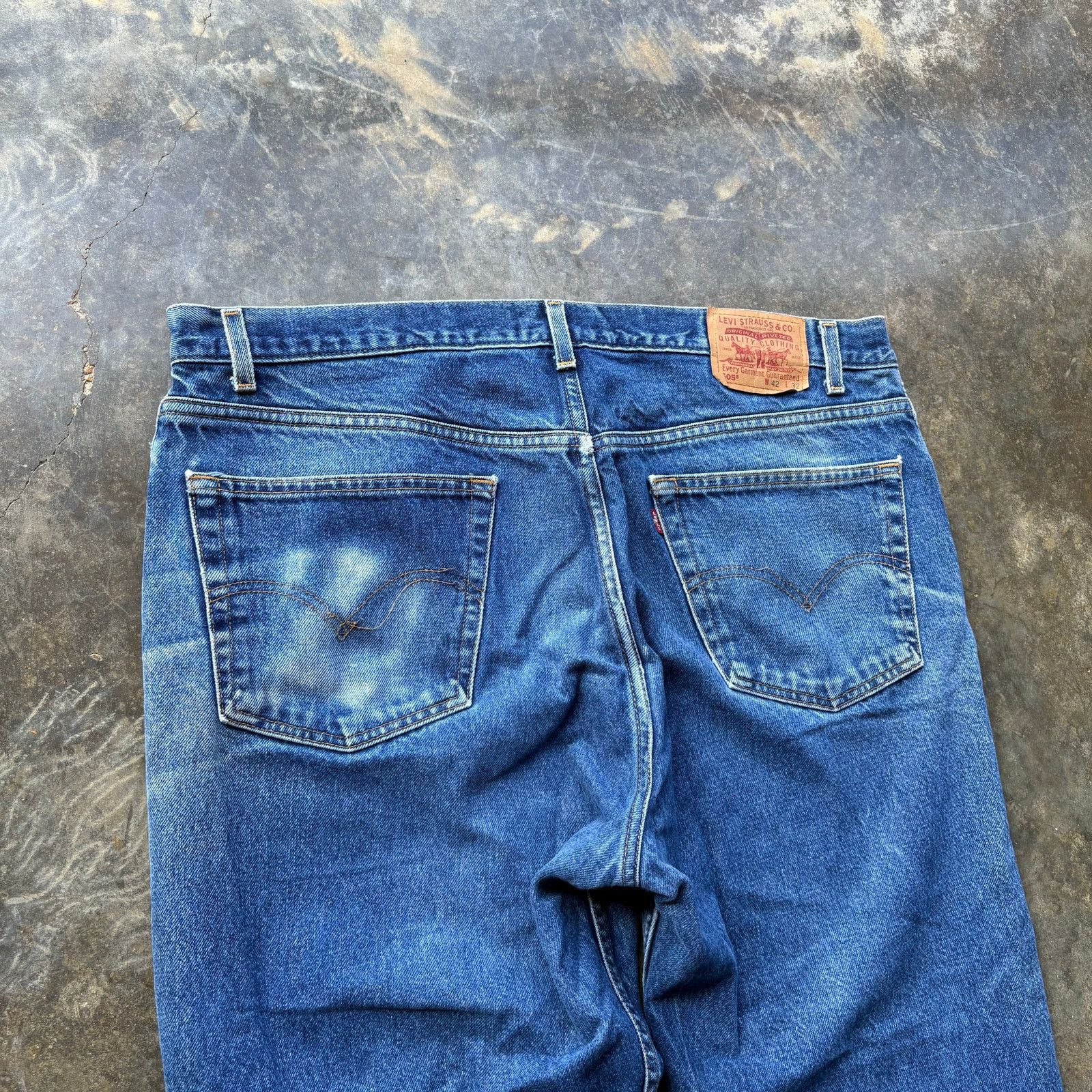 Levi's Worn In Vintage Levis 505 Blue jeans Size US 42 / EU 58 - 2 Thumbnail