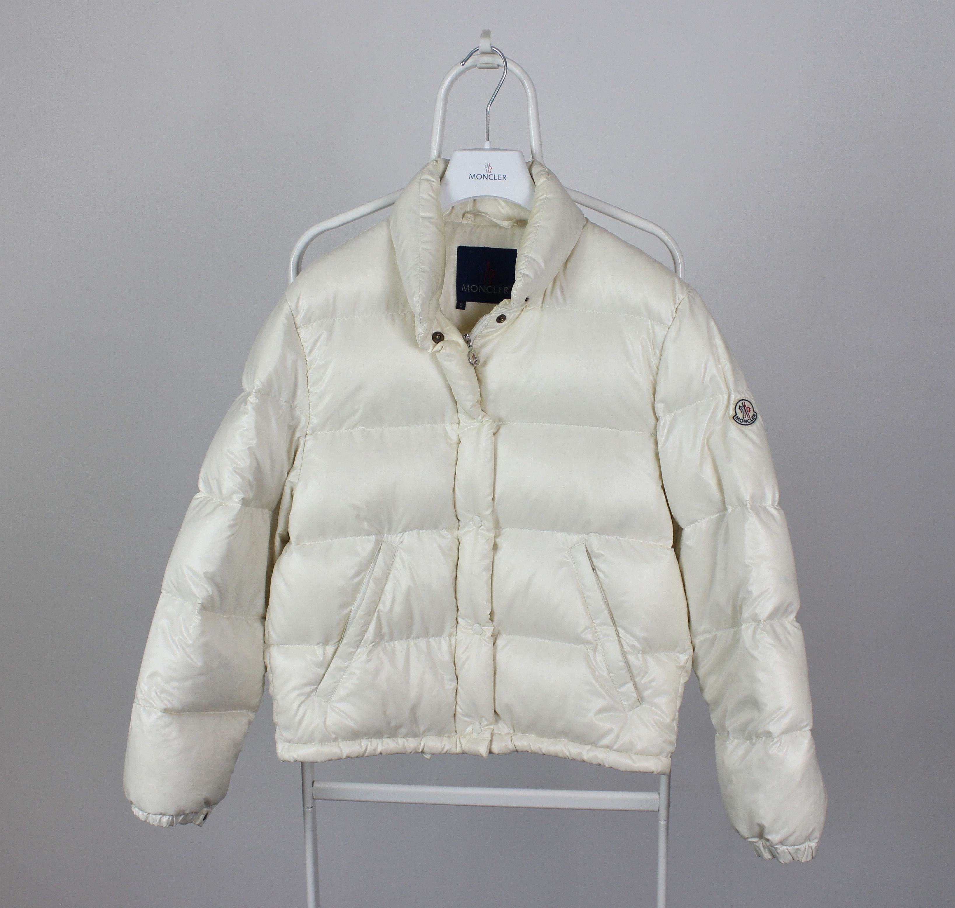 Moncler Grenoble jacket vintage down women XS cream white