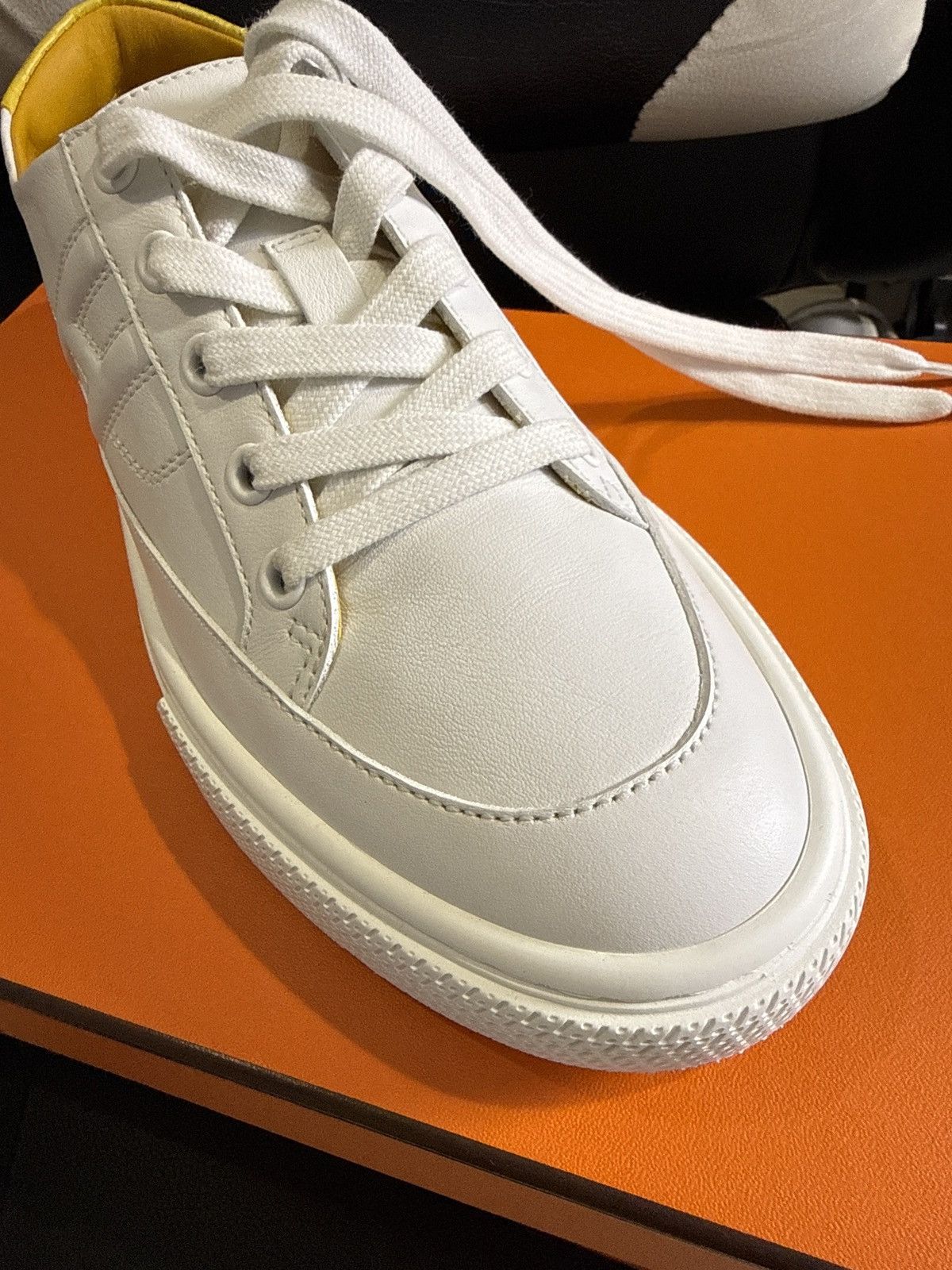 Hermes Matte Niloticus Crocodile Calfskin Deep Sneakers Size US 7 / IT 37 - 3 Thumbnail
