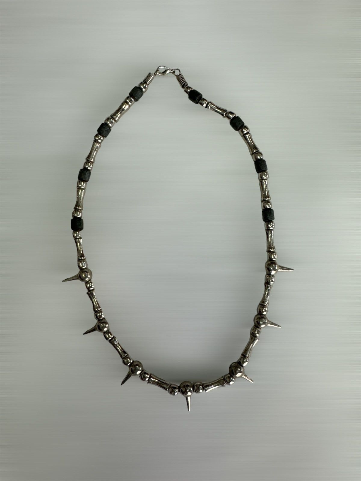 Jewelry METAL SPIKES BEADED NECKLACE Size ONE SIZE - 1 Thumbnail