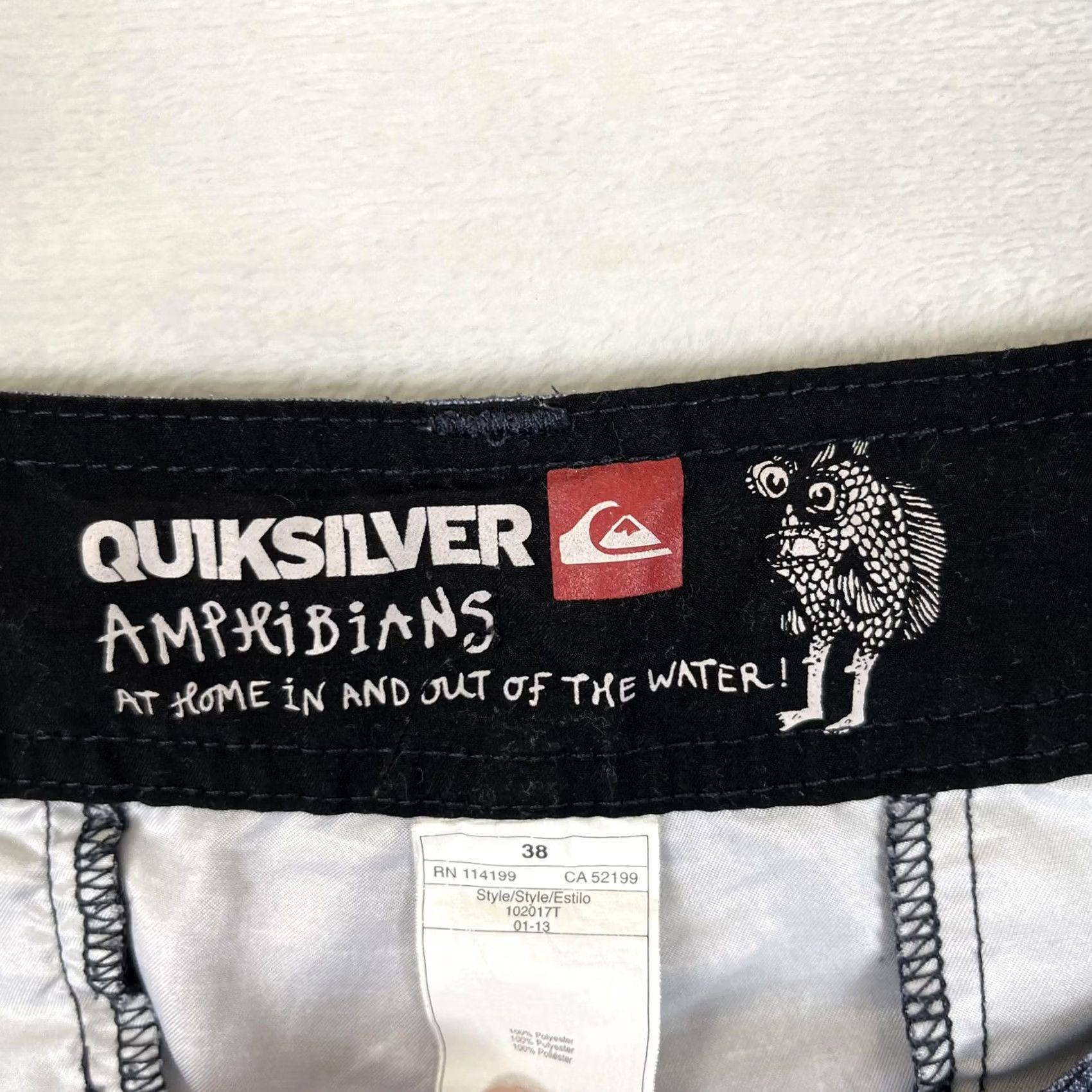 Quiksilver Quiksilver Amphibians Shorts Mens 38 Blue Hybrid Chino Boardshort 9 Inseam Surf Size US 38 / EU 54 - 4 Thumbnail