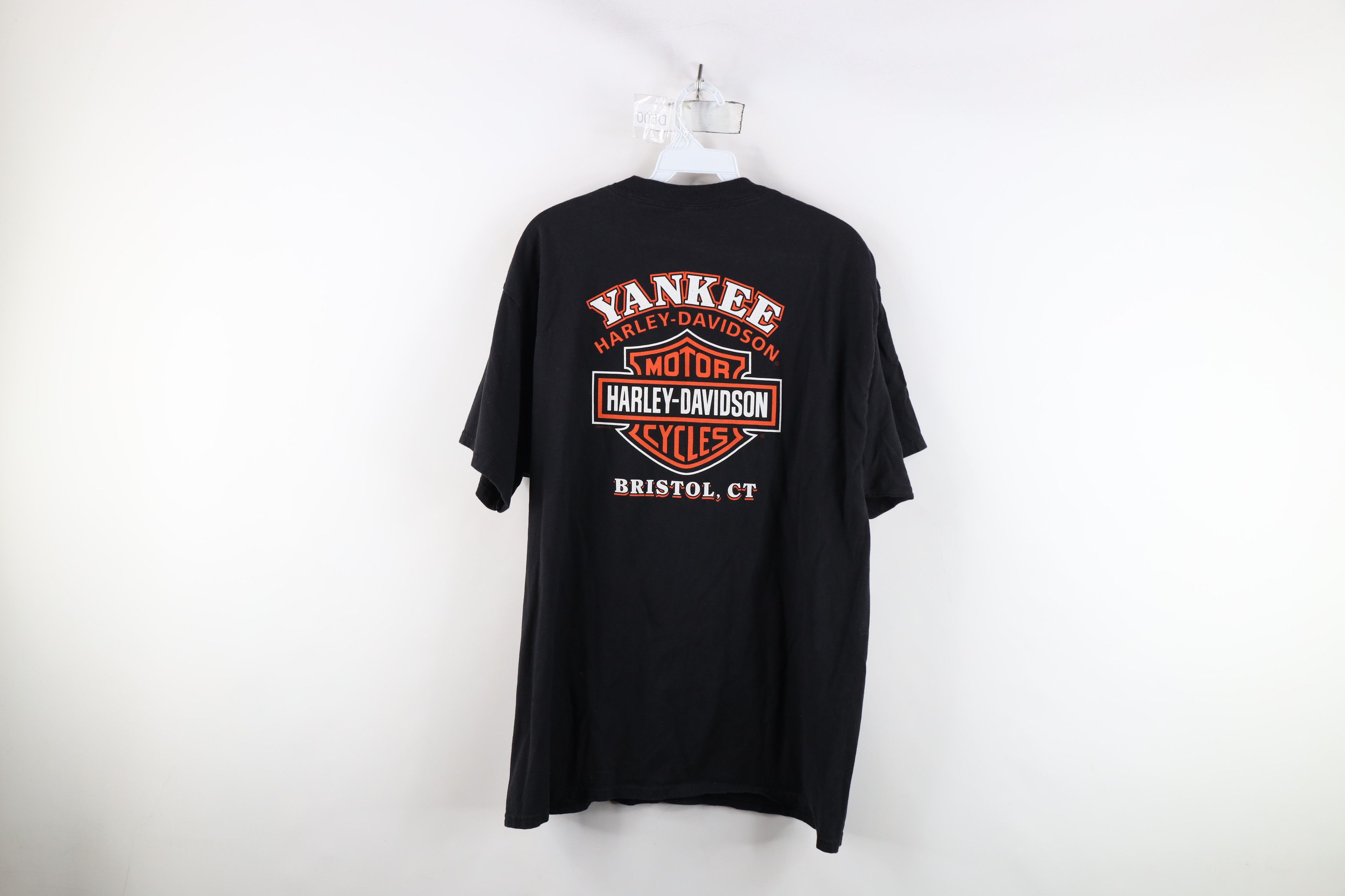 Harley Davidson × Vintage Vintage Y2K Harley Davidson Spell Out Big Logo T-Shirt Black Size US L / EU 52-54 / 3 - 13 Thumbnail