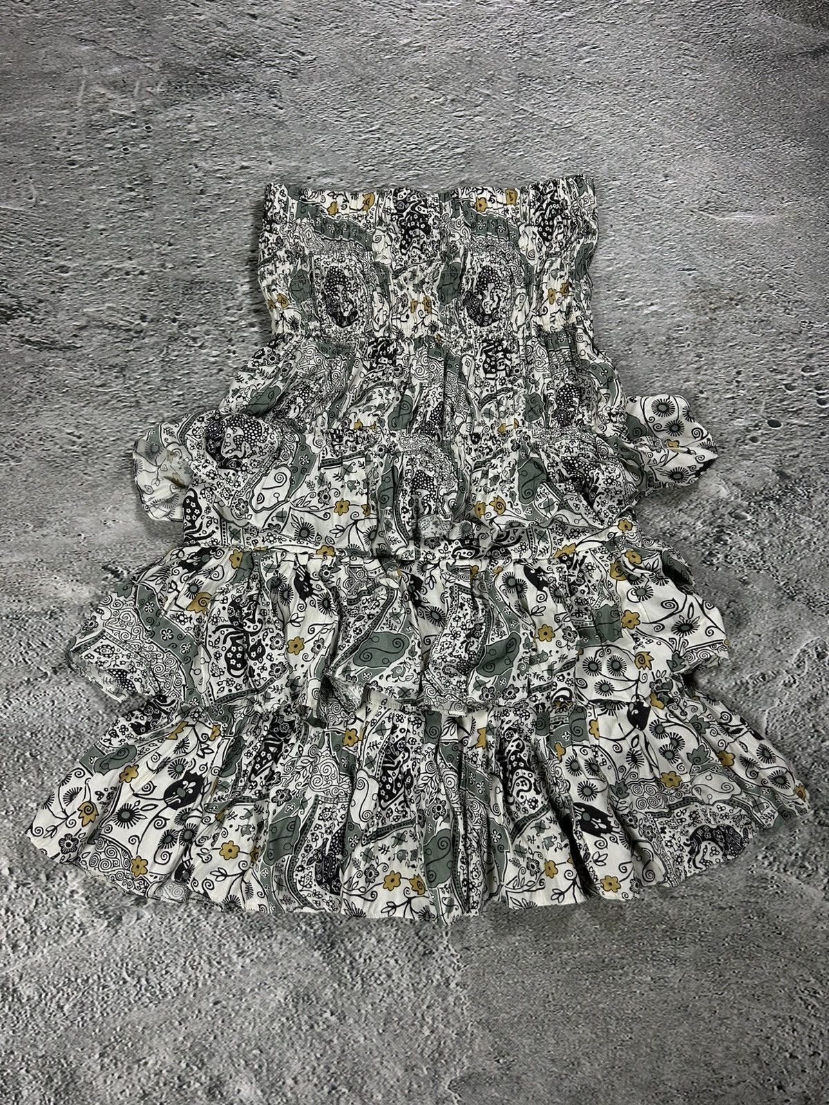Isabel Marant Isabel Marant Étoile beige green floral set skirt + top Size XS / US 0-2 / IT 36-38 - 16 Thumbnail
