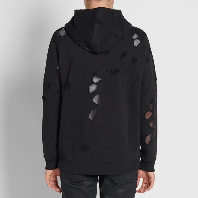 Givenchy Givenchy - Riccardo Tisci - F/W 15 - Destroyed Hoodie Size US L / EU 52-54 / 3 - 4 Thumbnail