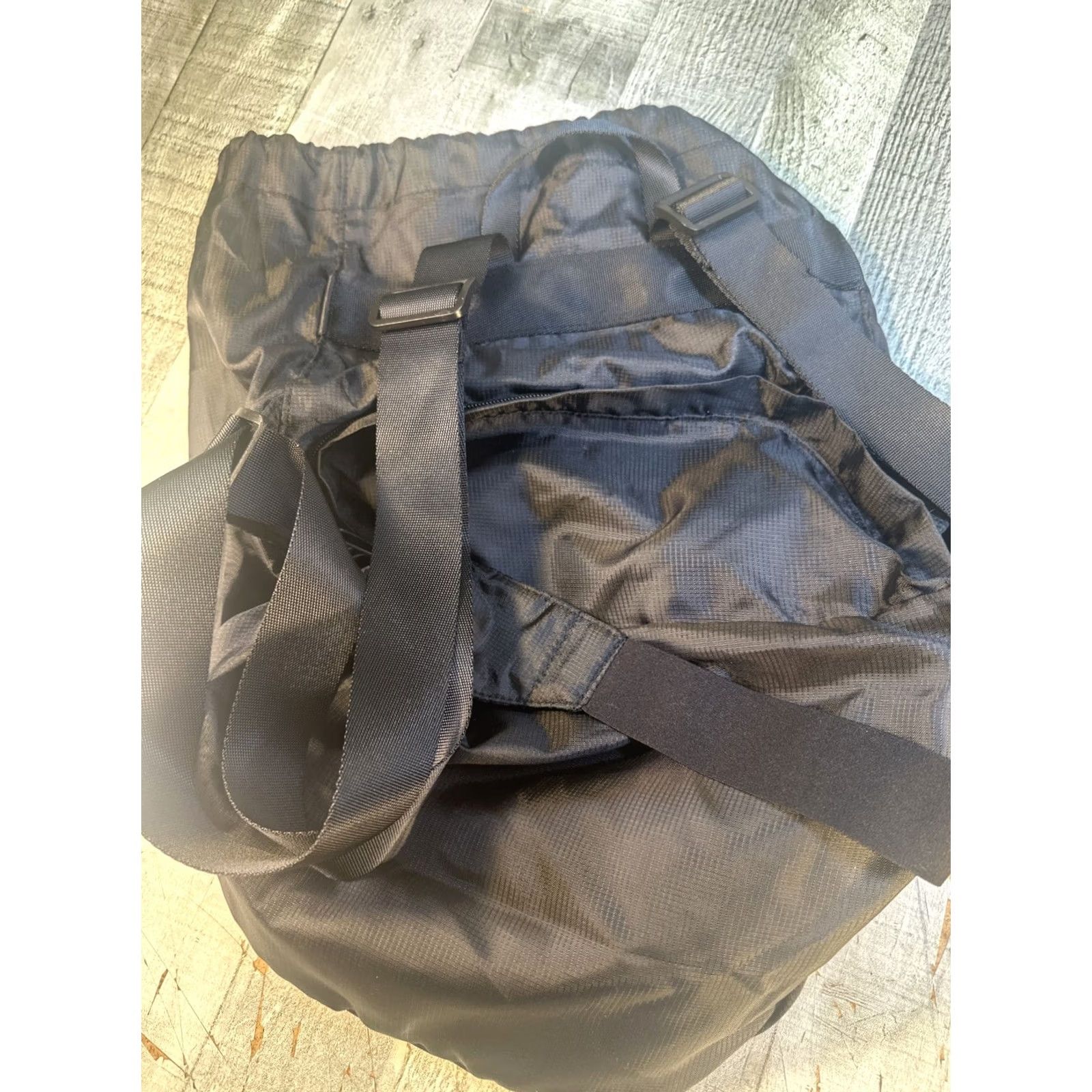 Pinko PINK Black Logo Backpack Womens Casual Shoulder Strap Nylon Drawstring Zip Bag Size ONE SIZE - 5 Thumbnail