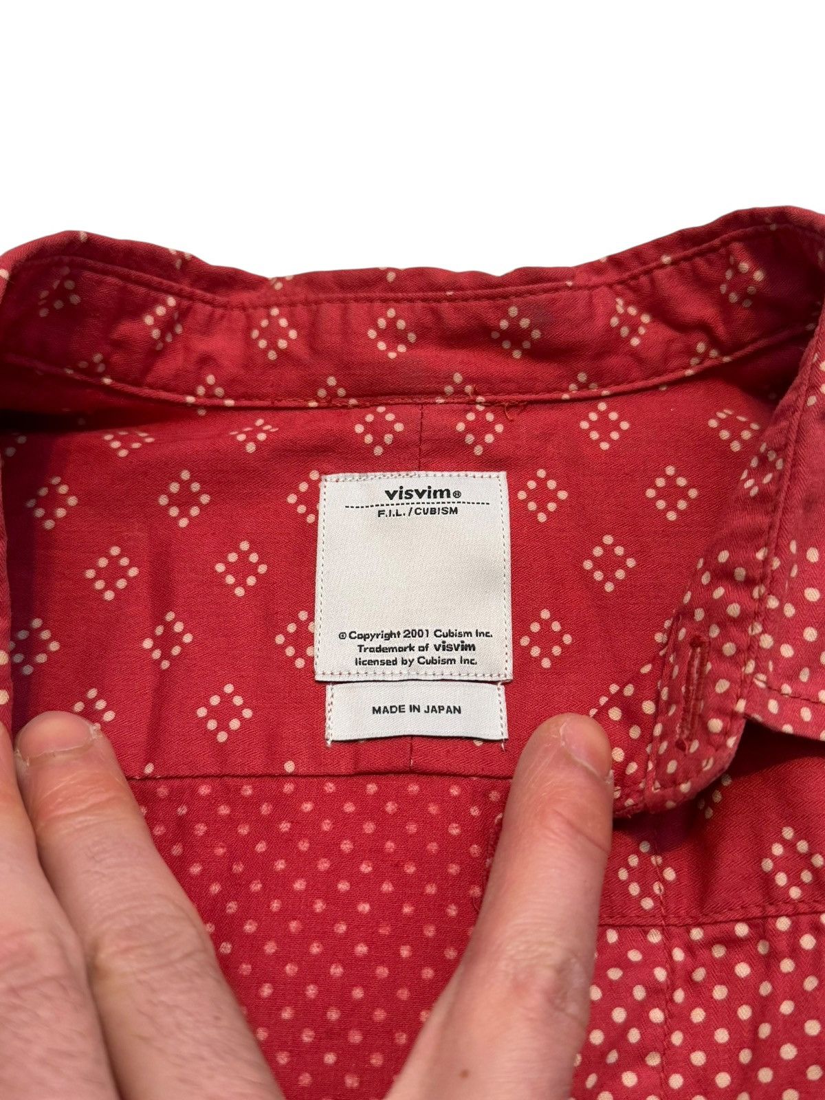 Visvim Sz1 Bandana Kerchief Red Shirt Tunic Size US S / EU 44-46 / 1 - 4 Thumbnail