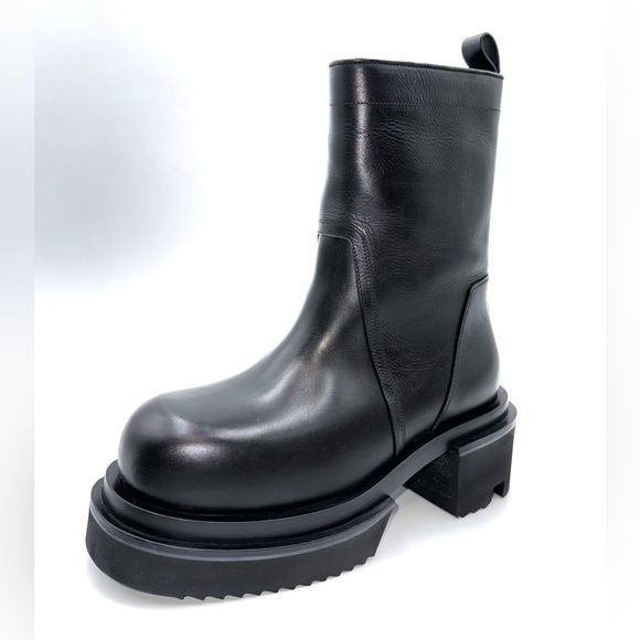 Rick Owens RICK OWENS BLACK BOGUN BOOTS Size US 7 / EU 40 - 4 Thumbnail
