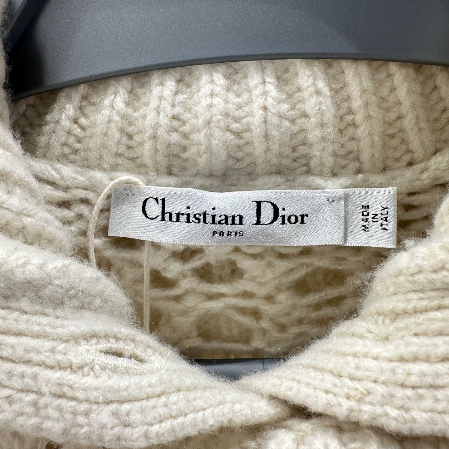 Christian Dior Monsieur Dior may294 ivory cutout ruched knit cardigan 38 Size S / US 4 / IT 40 - 3 Thumbnail