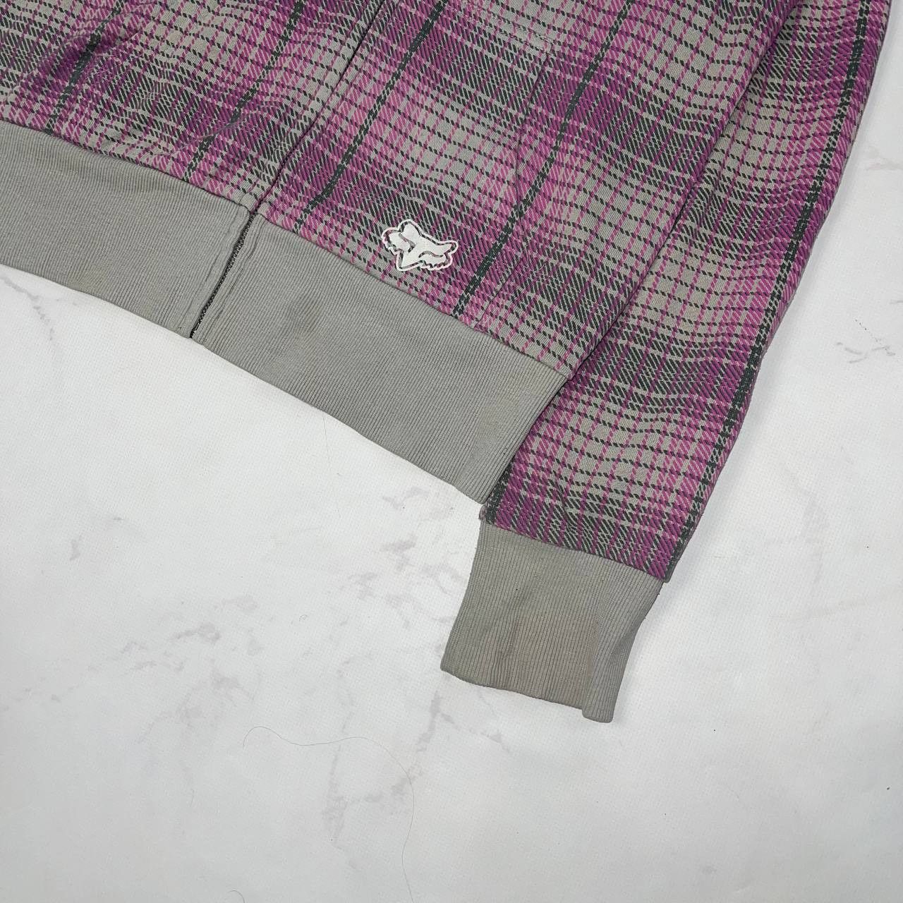 Fox Racing Fox Racing Crazy Y2K Vintage Zip Hoodie Plaid Sz XL Unisex Size US XL / EU 56 / 4 - 10 Thumbnail